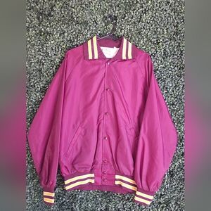 Mens Large Gem Sportswear Vintage Satin Jacket
